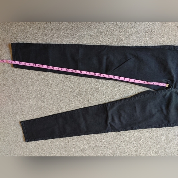 8 Long American Eagle Outfitters black jeggings skinny jeans - Picture 6 of 9